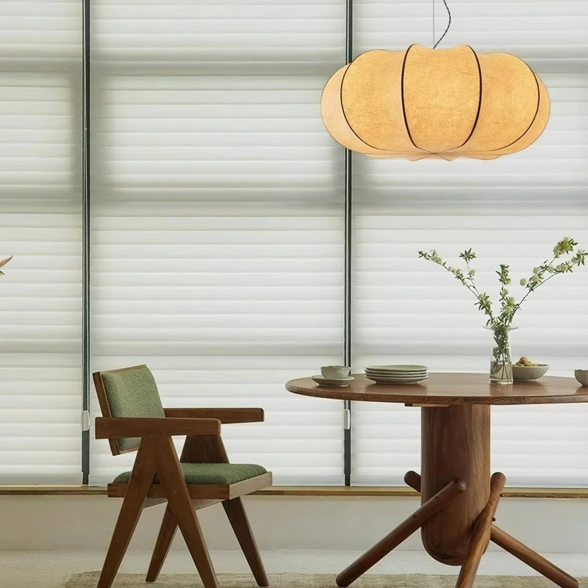 Oblate Silk Pendant Lamp Pendant light