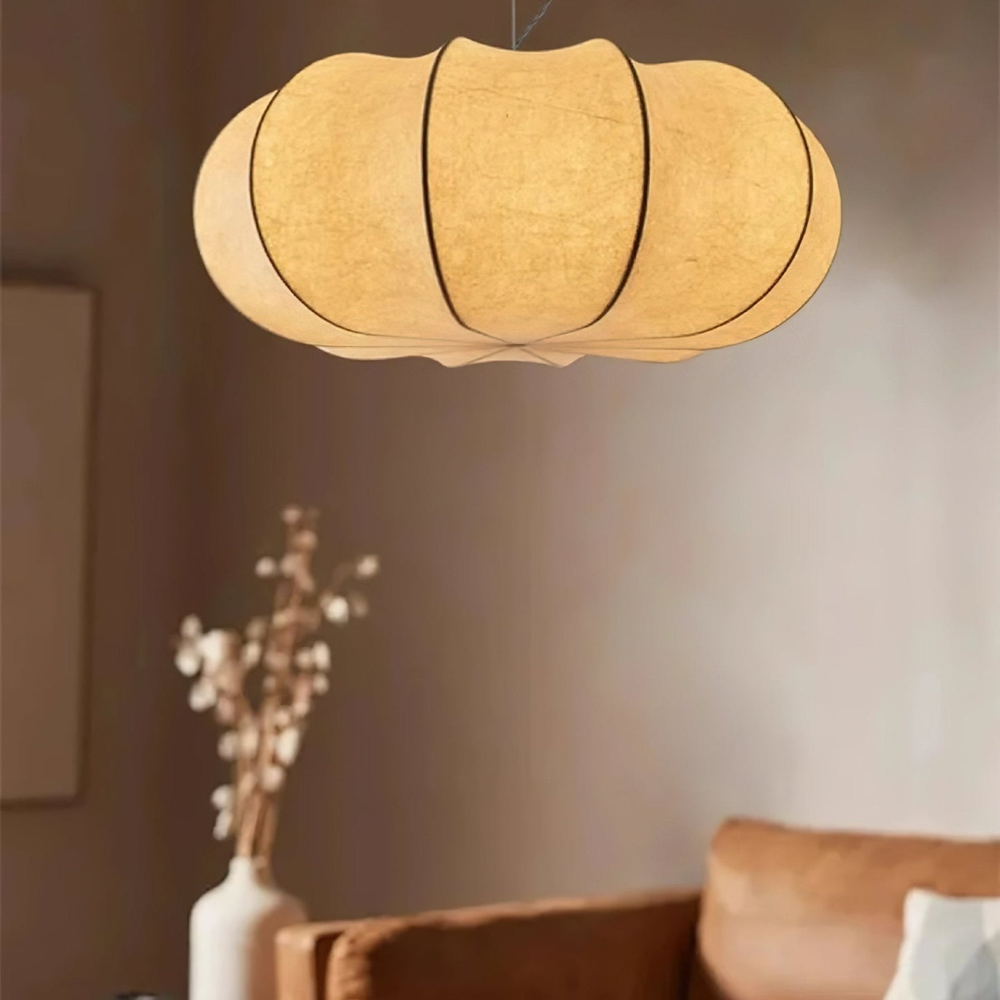 Oblate Silk Pendant Lamp Pendant light