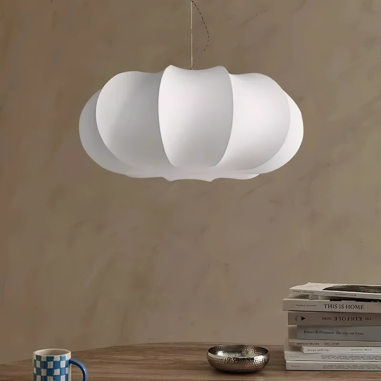 Oblate Silk Pendant Lamp Pendant light