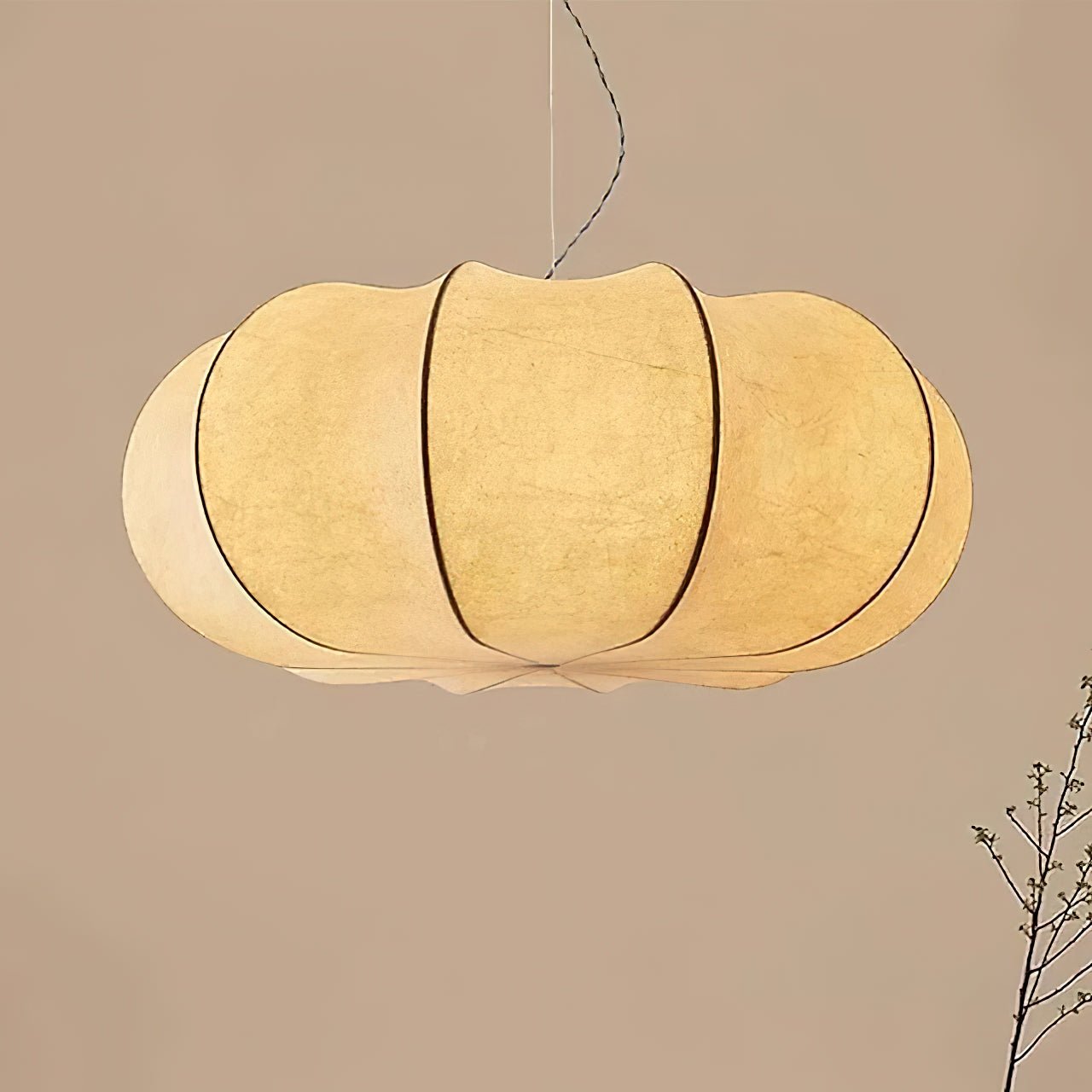 Oblate Silk Pendant Lamp Pendant light