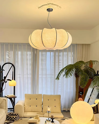 Oblate Silk Pendant Lamp Pendant light
