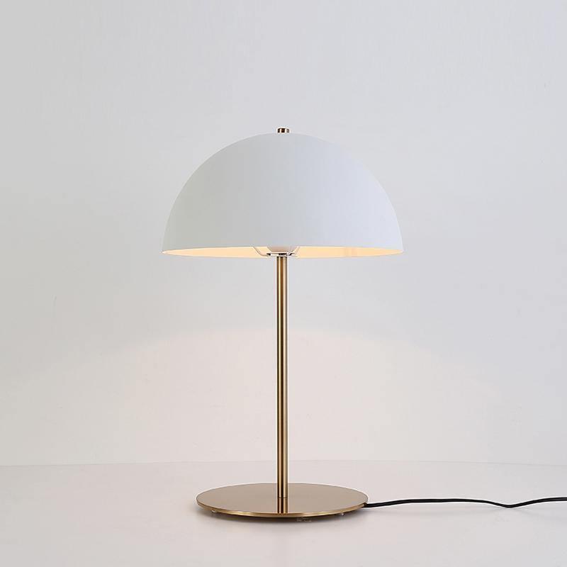 Hanna Table Lamp Dia 11.8″x H 17.7″ / Dia 30cm x H 45cm / Copper + White / US Plug Table lamp