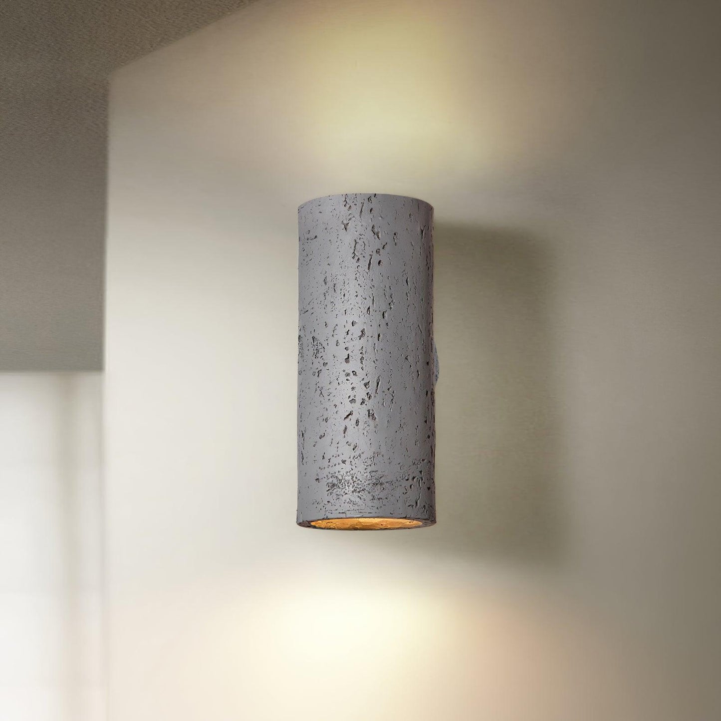 Hans Wall Lamp ? 3.9″ x H 9″/ Dia 10cm x H 23cm / Grey Wall lamp