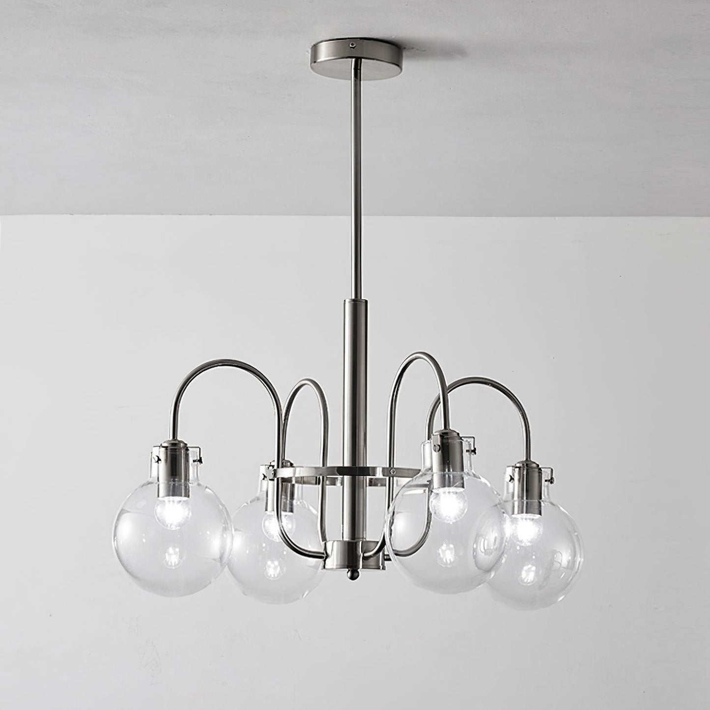 Hansford Chandelier 4 heads ? 25.6″ x H 15″ / Dia 65cm x H 38cm / Chrome Chandelier