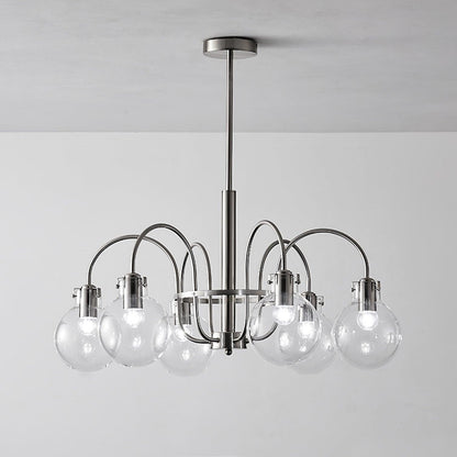 Hansford Chandelier 6 heads ? 29.5″ x H 15.7″ / Dia 75cm x H 40cm / Chrome Chandelier