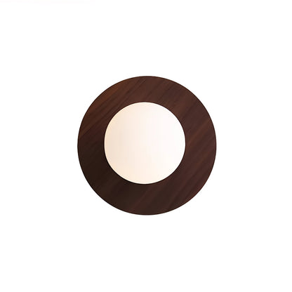 Harmonia Wooden Wall Light Dia 5.9″ x H 5.9″ / Dia 15cm x H 15cm / Black walnut Wall lamp