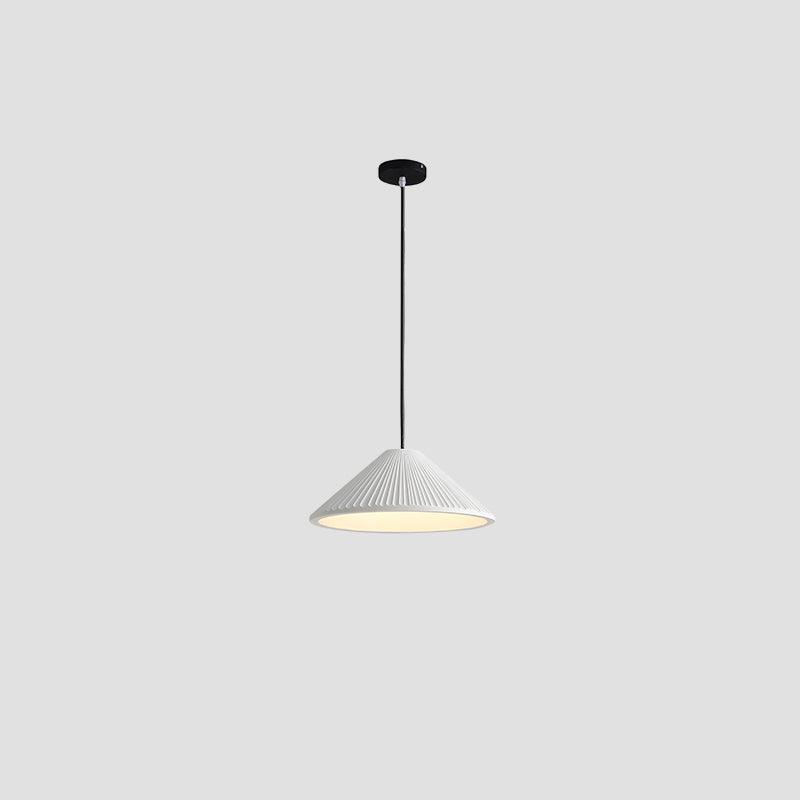 Hat Resin Pendant Lamp Dia 8.3 x H 59″ / Dia 21cm x H 150cm / White / Warm Light Pendant light
