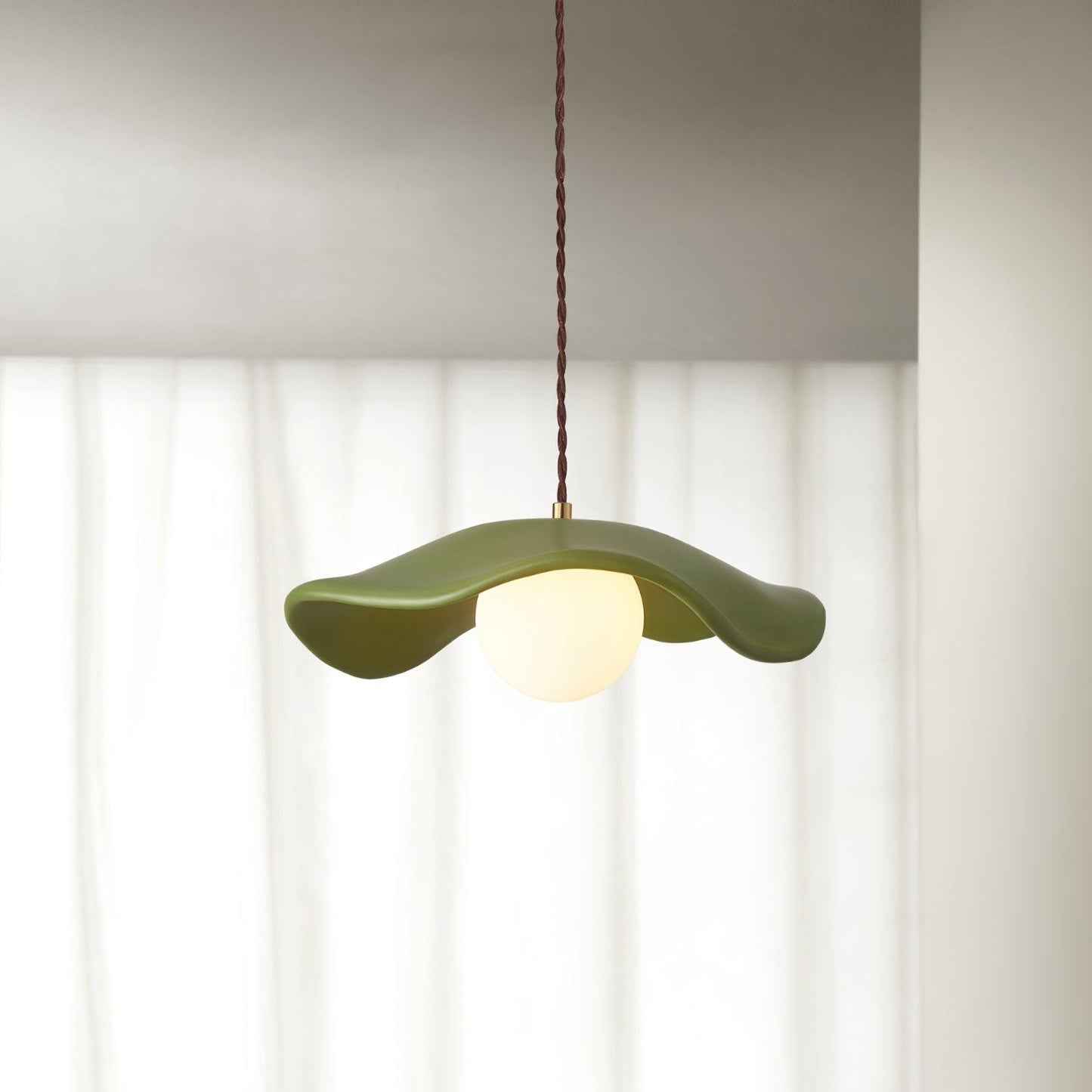 Hats Pendant Lamp Dia 13.7″ x H 3.9″/ Dia 35cm x H 10cm / Green Pendant light