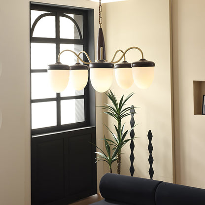 Hazelnut Branch Chandelier Chandelier
