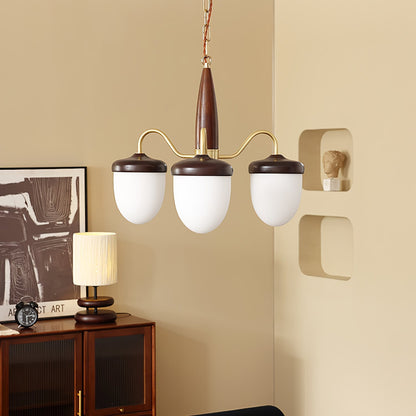 Hazelnut Branch Chandelier Chandelier