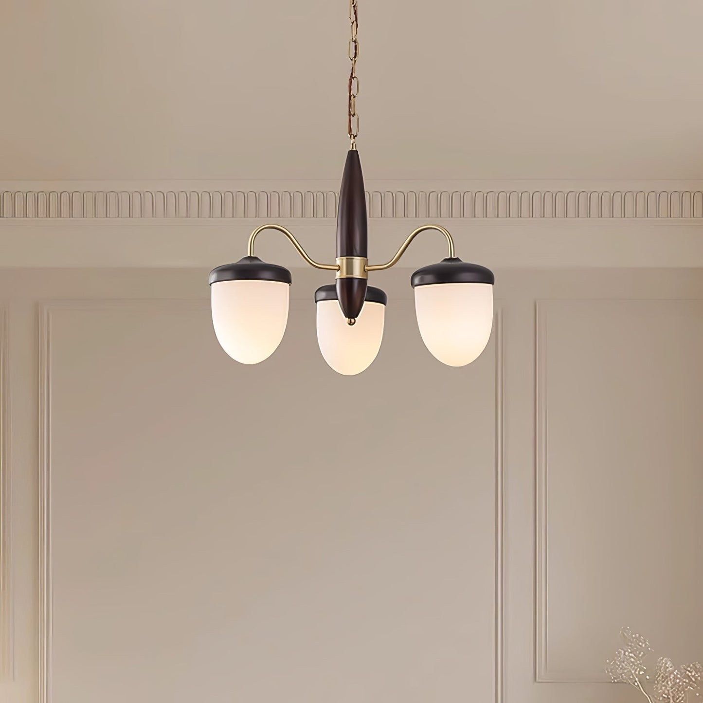 Hazelnut Branch Chandelier Chandelier