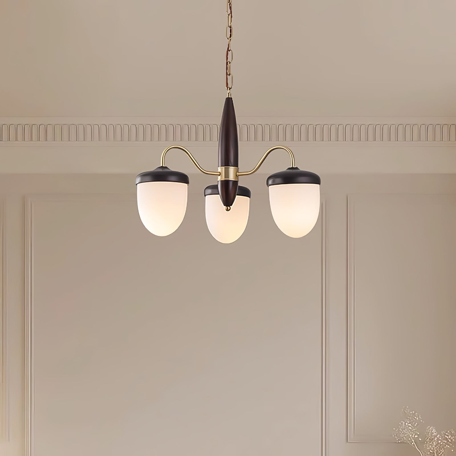 Hazelnut Branch Chandelier Chandelier