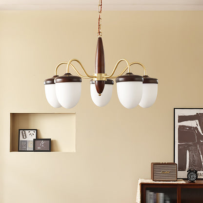 Hazelnut Branch Chandelier Chandelier