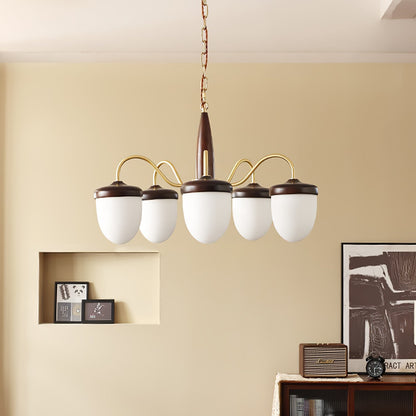 Hazelnut Branch Chandelier Chandelier