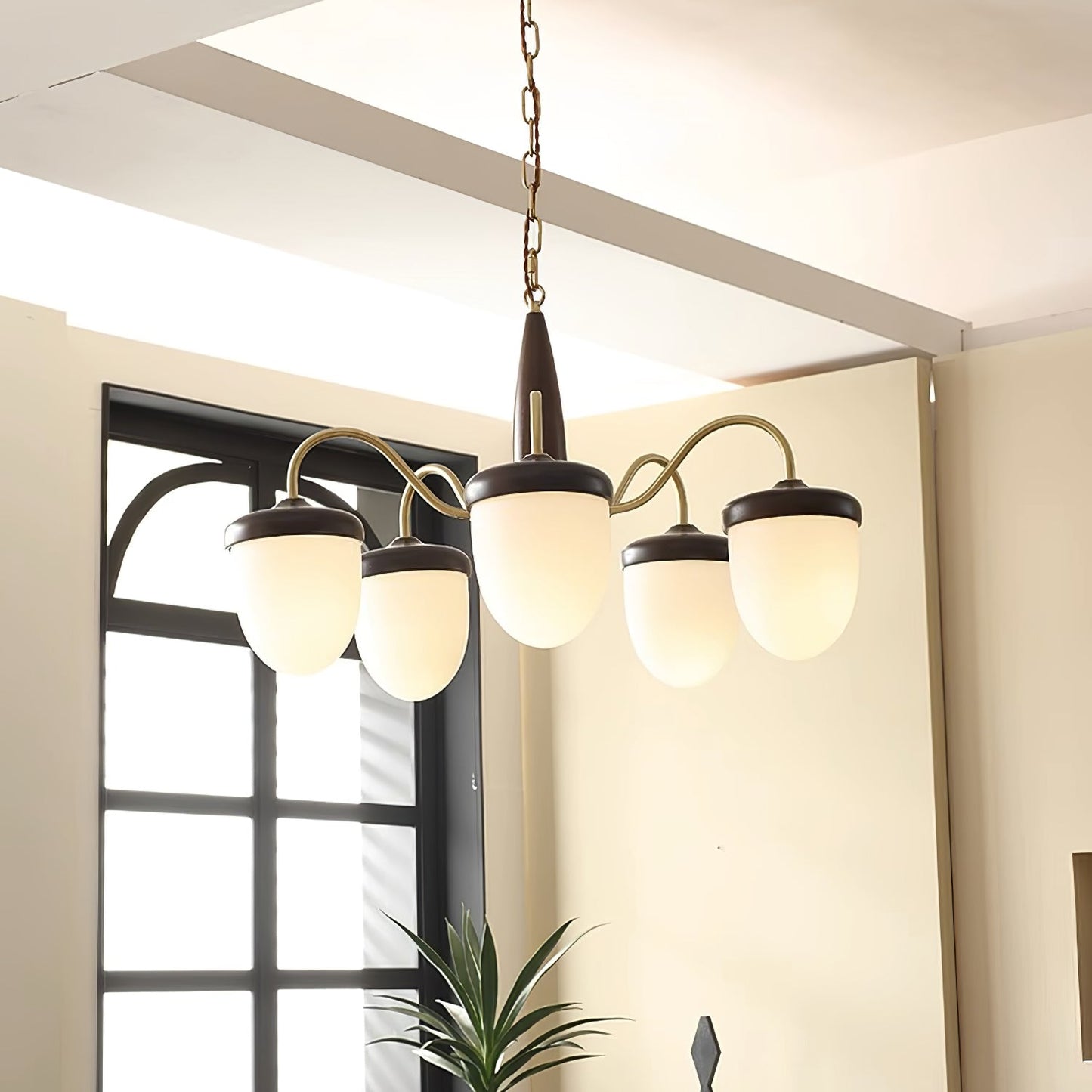 Hazelnut Branch Chandelier Chandelier