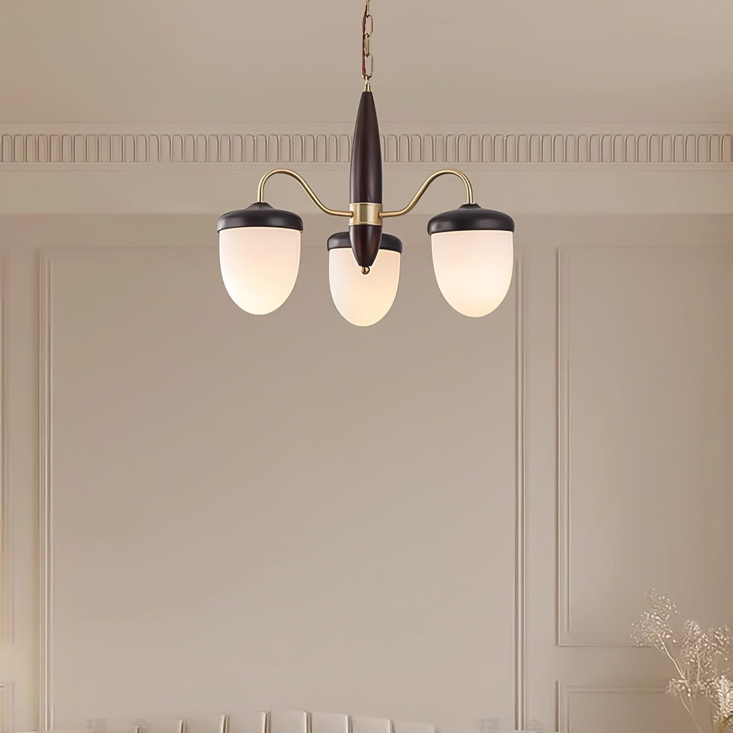 Hazelnut Branch Chandelier Chandelier