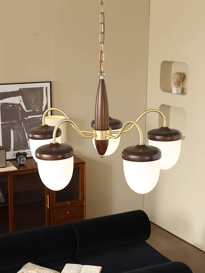 Hazelnut Branch Chandelier Chandelier