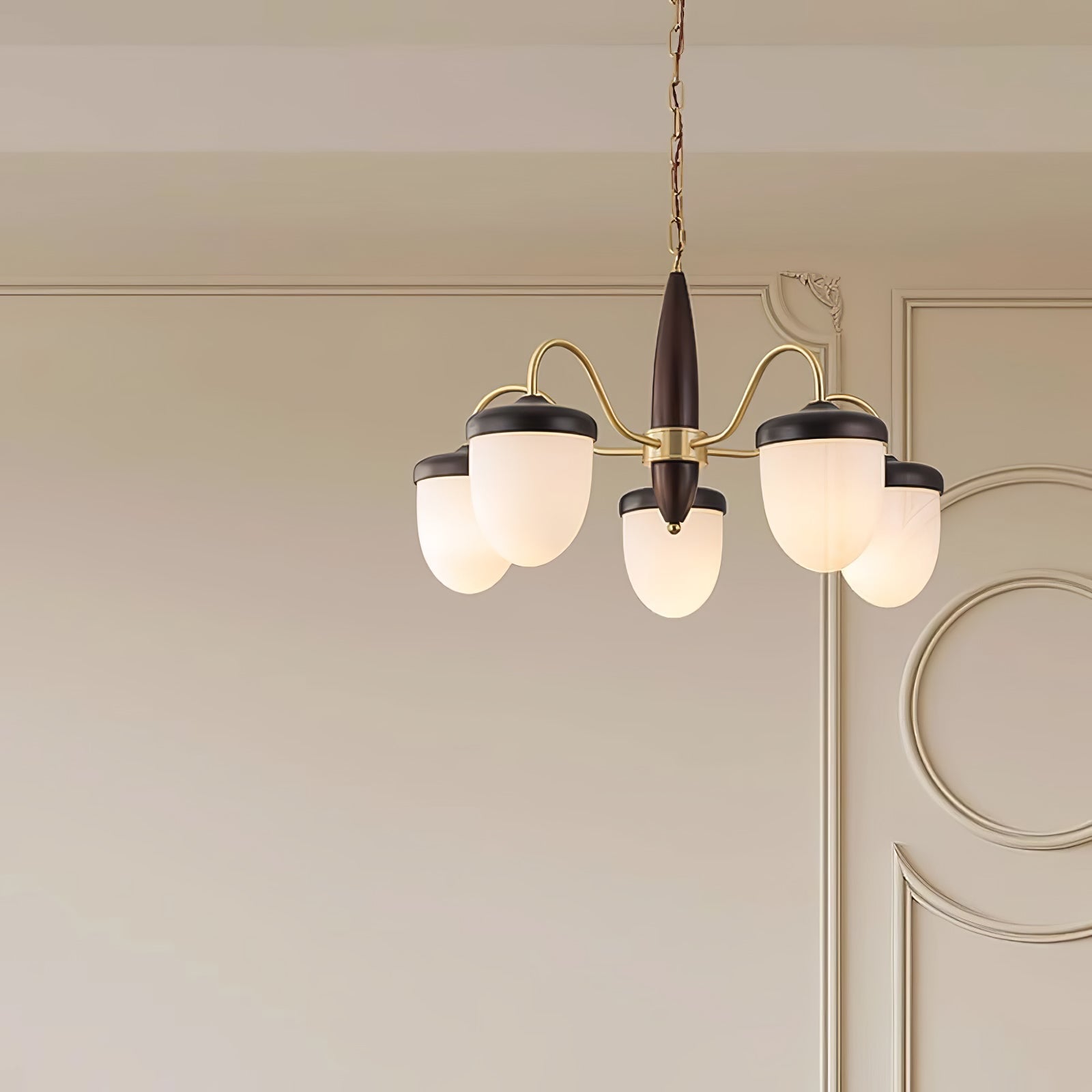 Hazelnut Branch Chandelier Chandelier