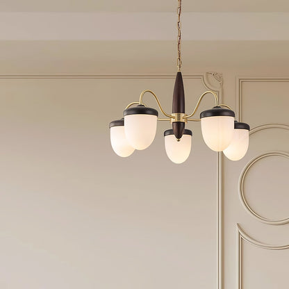 Hazelnut Branch Chandelier Chandelier