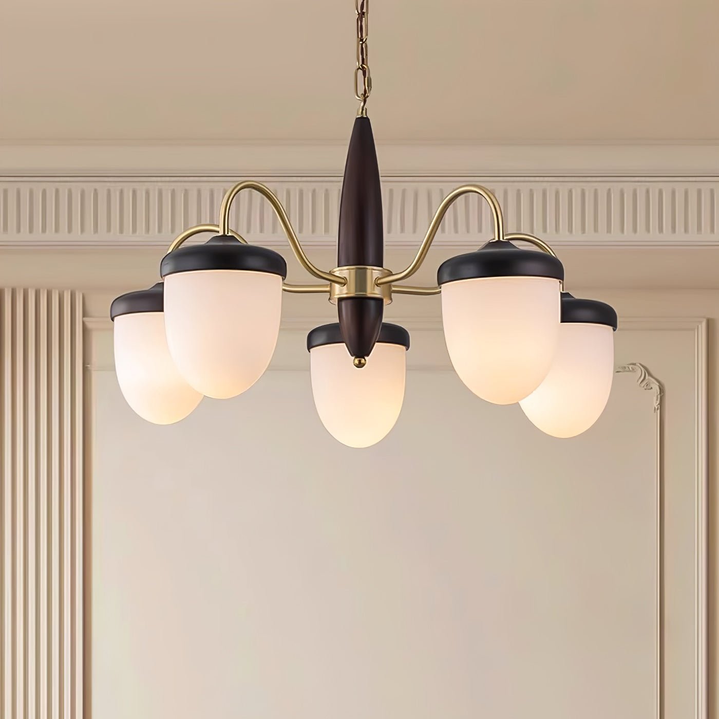 Hazelnut Branch Chandelier Chandelier