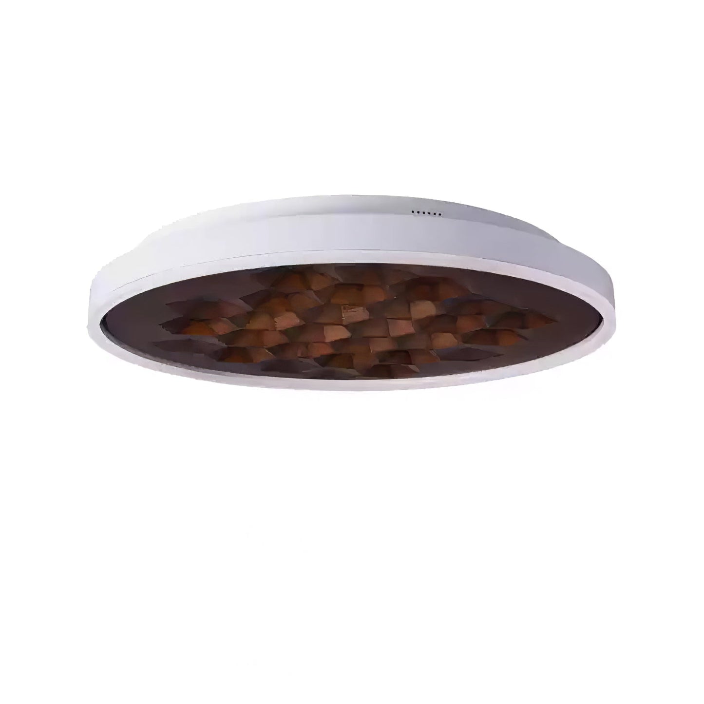 Heartwood Ceiling Lamp ? 23.6’’ x H 3.1’’ / White & Walnut Color / Warm Light Ceiling lamp