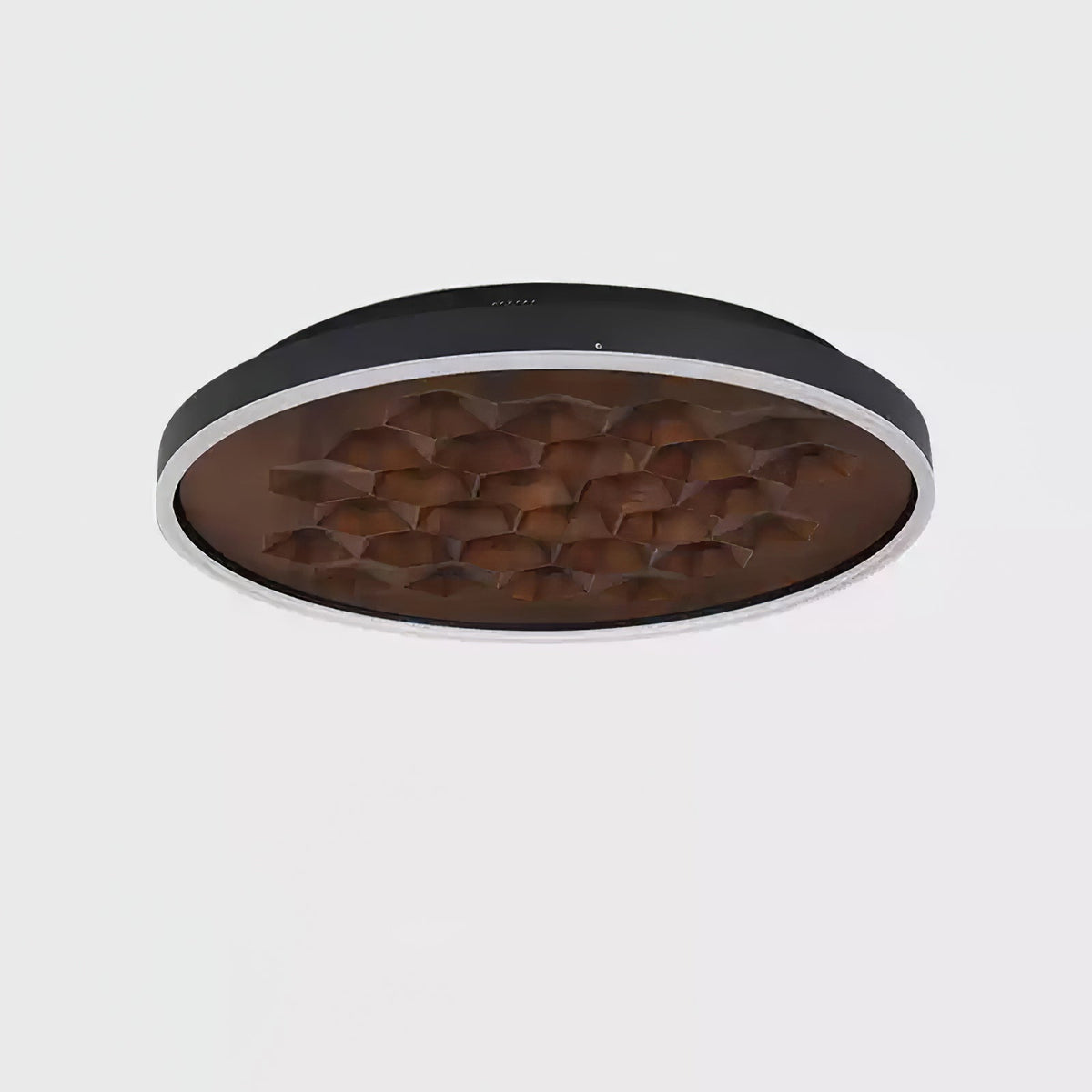 Heartwood Ceiling Lamp Dia 23.6’’ x H 3.1’’ / Black & Walnut Color / Warm Light Ceiling lamp