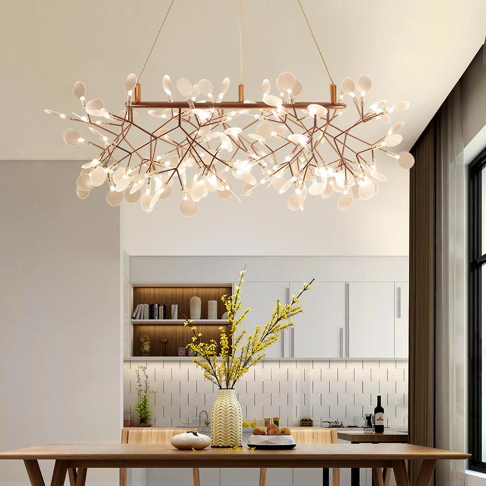 Rose Gold Firefly LED Chandelier Chandelier