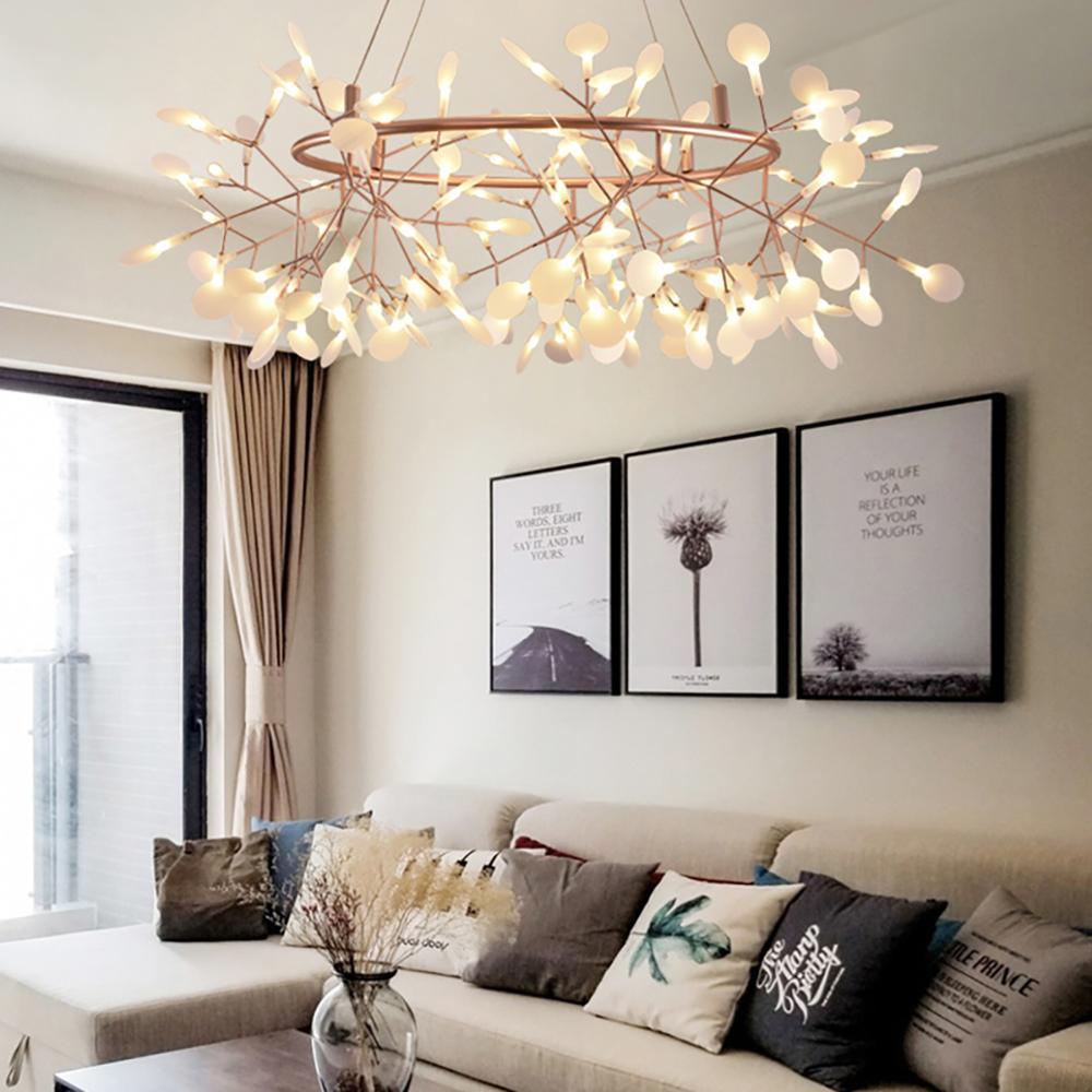 Rose Gold Firefly LED Chandelier Chandelier