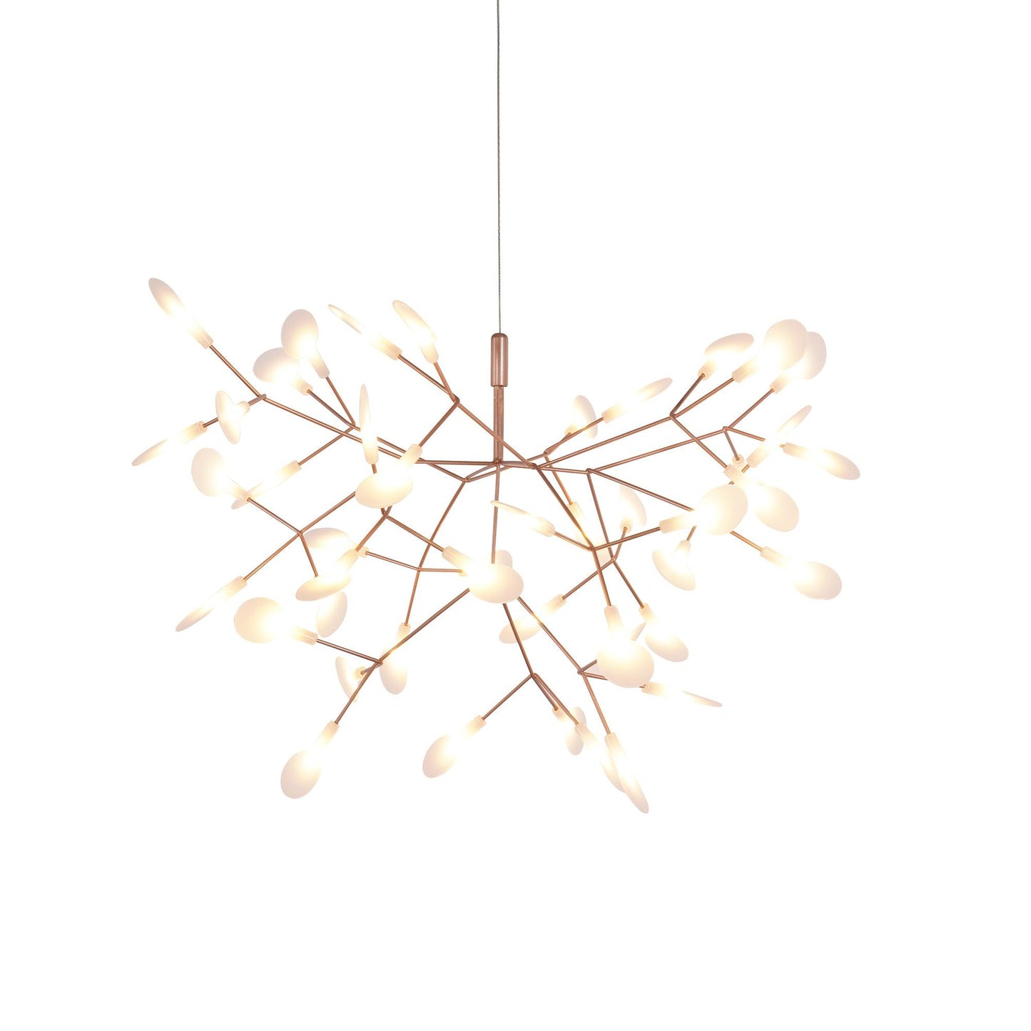 Rose Gold Firefly LED Chandelier 45heads Rose gold Dia 72cm / ? 28.3″ / Warm Light / Wall switch Chandelier