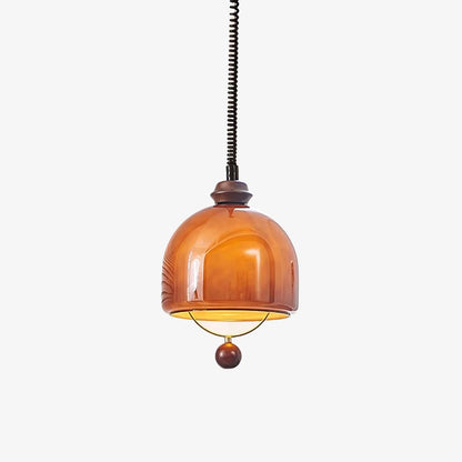 Herda Pendant Lamp Dia 9.8″ x H 8.3″ / Dia 25cm x H 21cm / Dark walnut & Dark Brown Pendant light