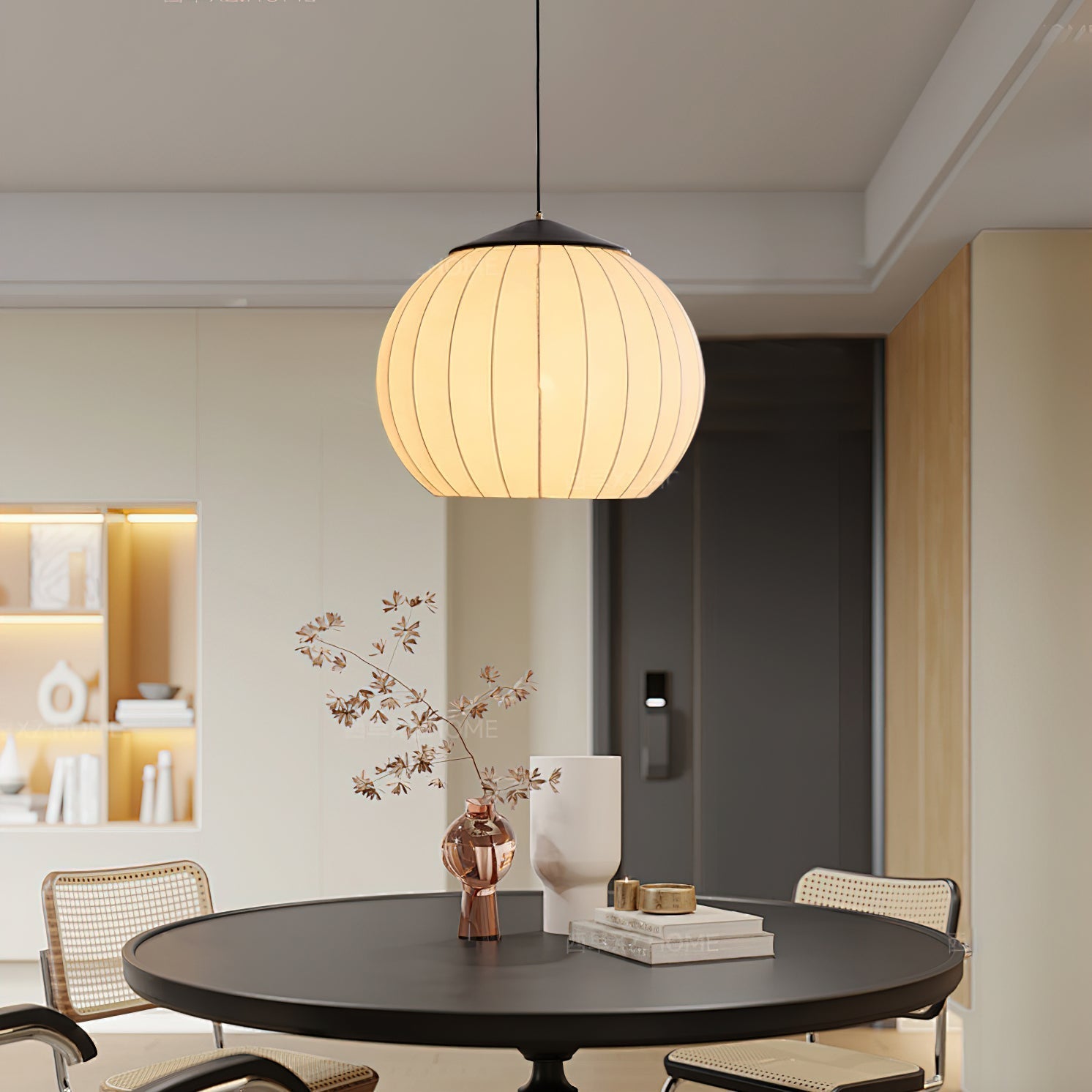 Heritage Lantern Pendant Lamp ? 15.7″ x H 13.4″ / White & Gold Pendant light
