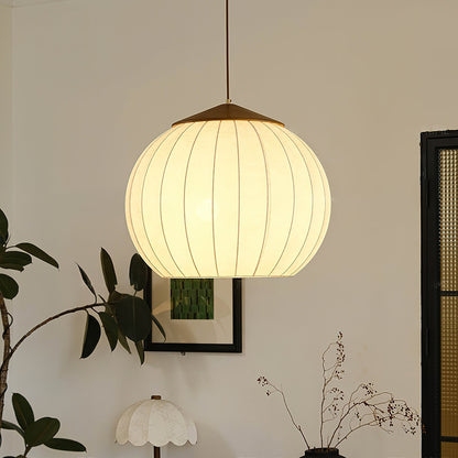 Heritage Lantern Pendant Lamp ? 15.7″ x H 13.4″ / White & Gold Pendant light