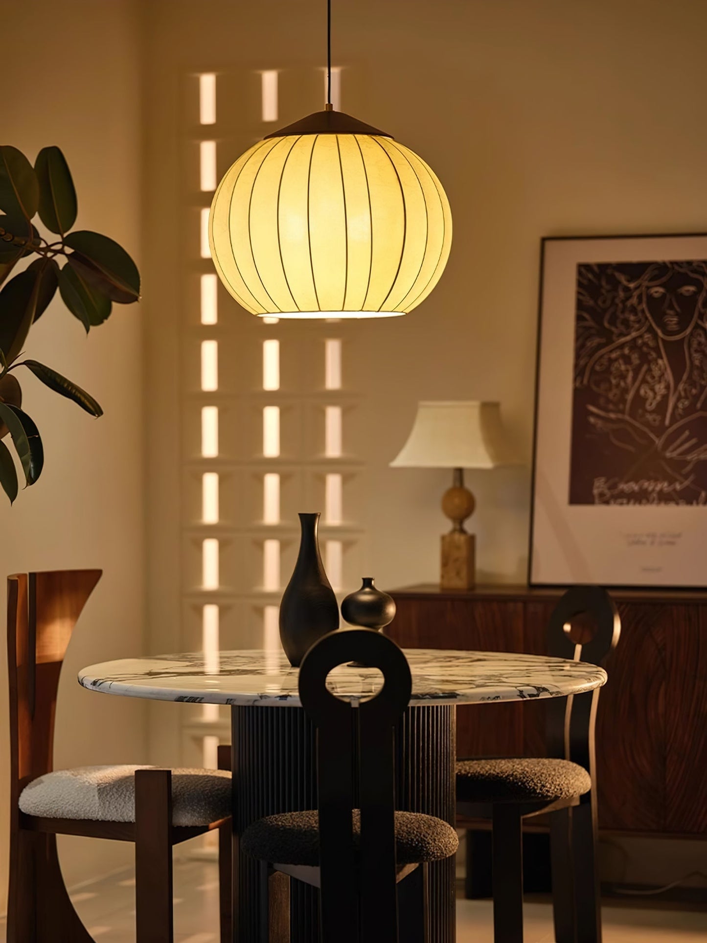 Heritage Lantern Pendant Lamp ? 15.7″ x H 13.4″ / White & Gold Pendant light