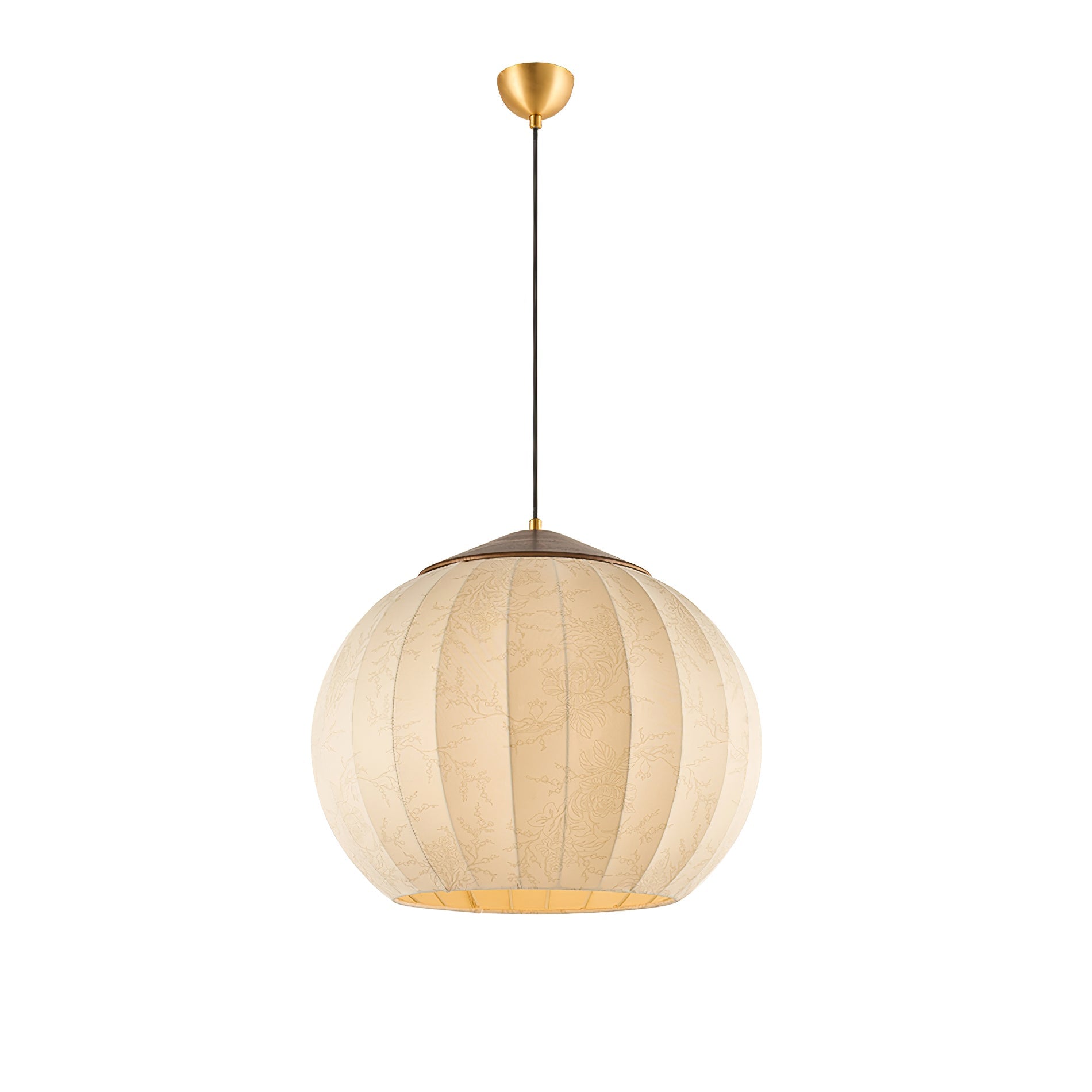 Heritage Lantern Pendant Lamp ? 15.7″ x H 13.4″ / White & Gold Pendant light