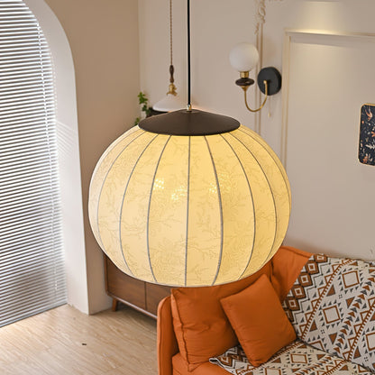 Heritage Lantern Pendant Lamp ? 15.7″ x H 13.4″ / White & Gold Pendant light