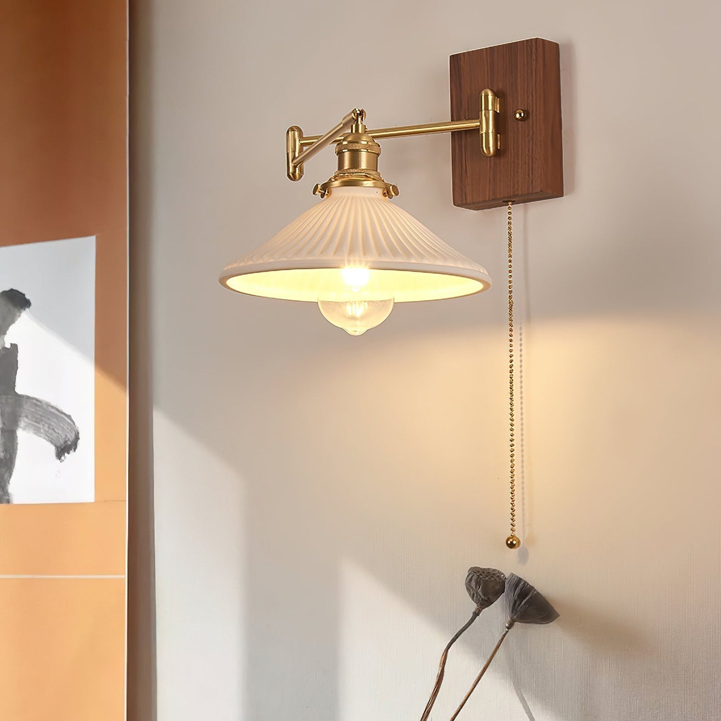 Heritage Walnut Wall Lamp Wall lamp