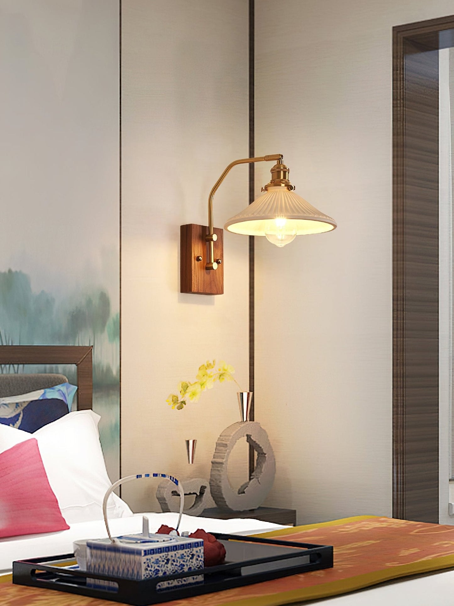 Heritage Walnut Wall Lamp Wall lamp