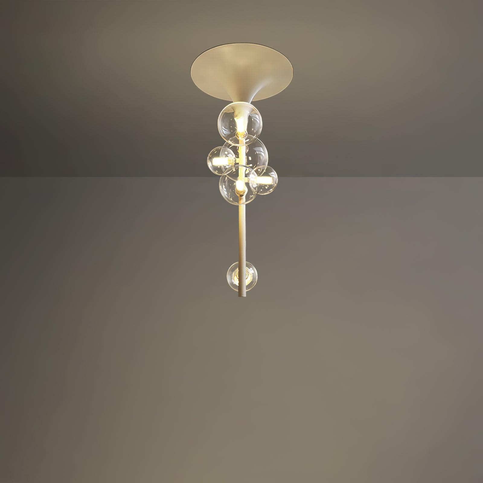 Hermann Horn Ceiling Light 6 Heads ? 11.8″ x H 24.1″ / Dia 30cm x H 61cm / White Ceiling lamp