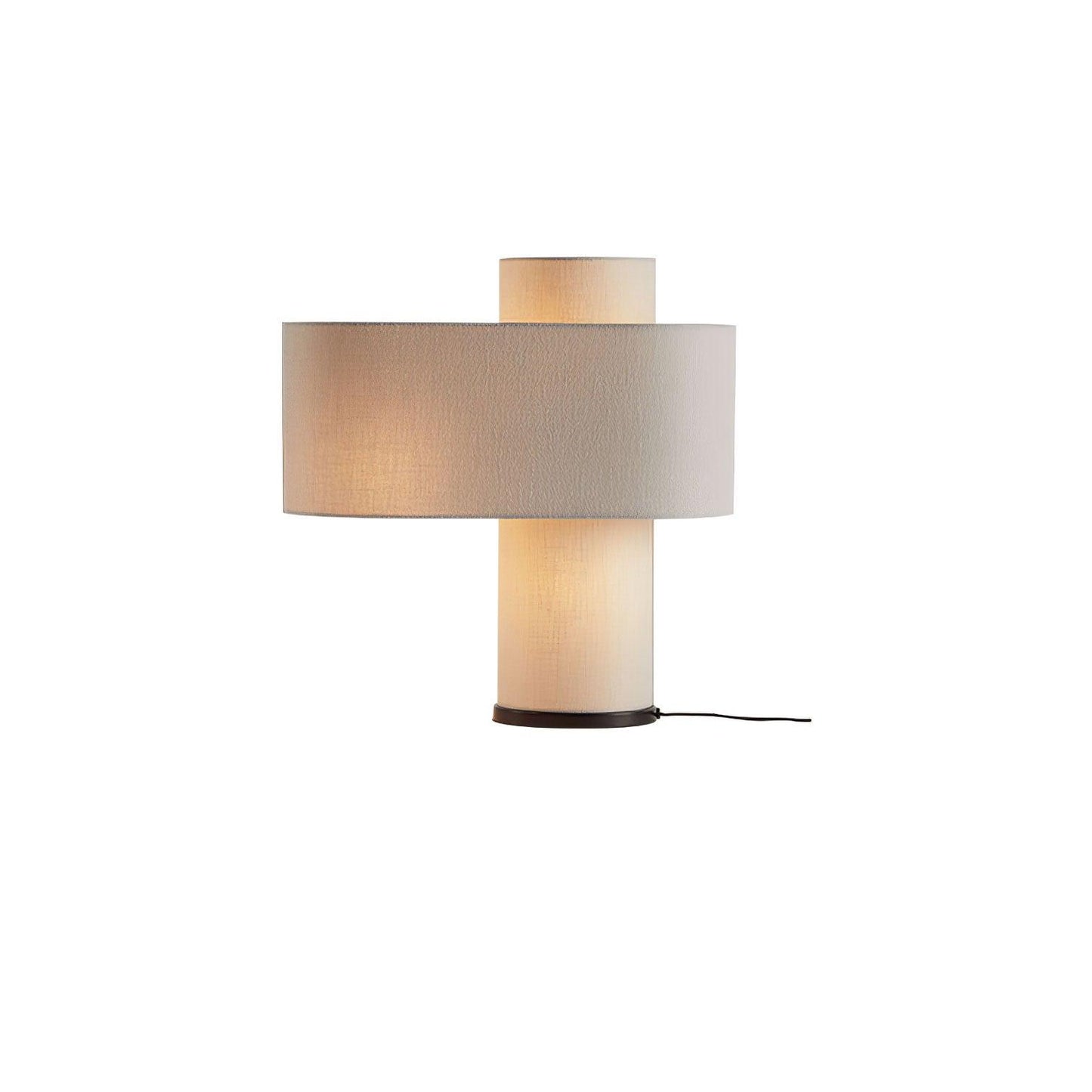 Heron Glowing Table Lamp Dia 19.7″ x H 20.5″ / Dia 50cm x H 52cm / Black & Beige / US Plug Table lamp