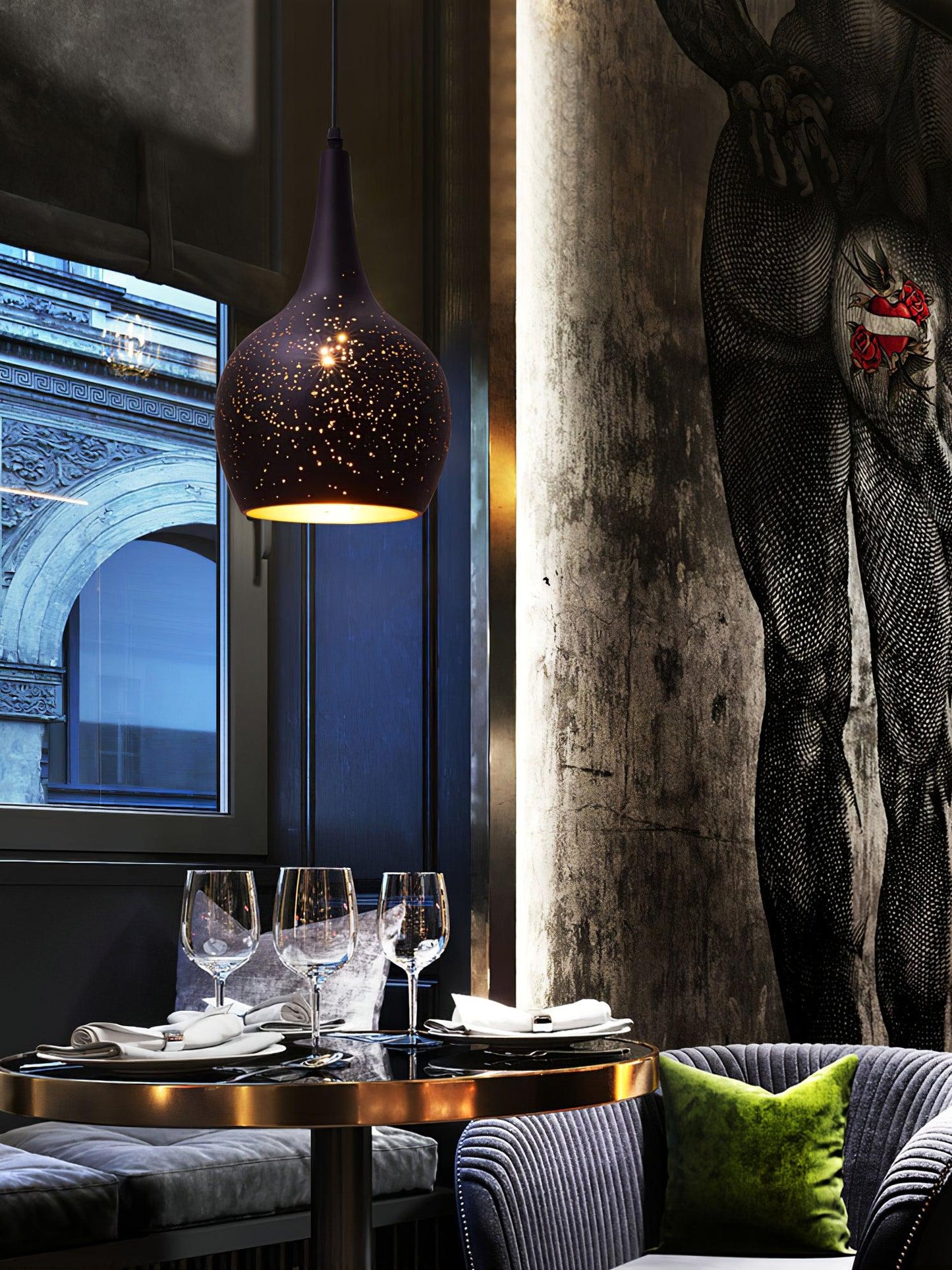 Hollow Industrial Pendant Lamp Pendant light