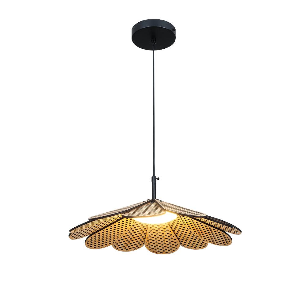 Hollyhock Pendant Light Dia 15.7″ x H 7.9″ / Dia 40cm x H 20cm / Walnut color / Warm Light Pendant light