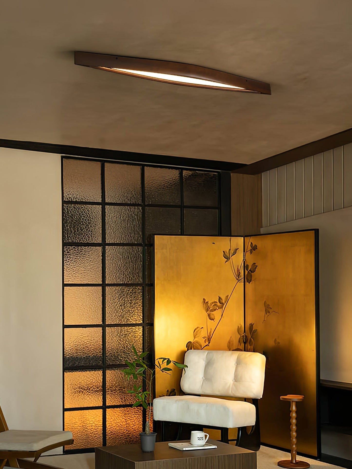 Horizon Linear Wood Ceiling Lamp Ceiling lamp