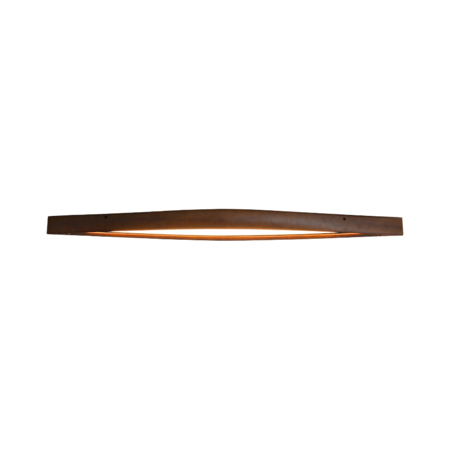 Horizon Linear Wood Ceiling Lamp L 58.3’’ x W 7.5’’ x H 3.1’’ / Walnut Color / Warm Light Ceiling lamp