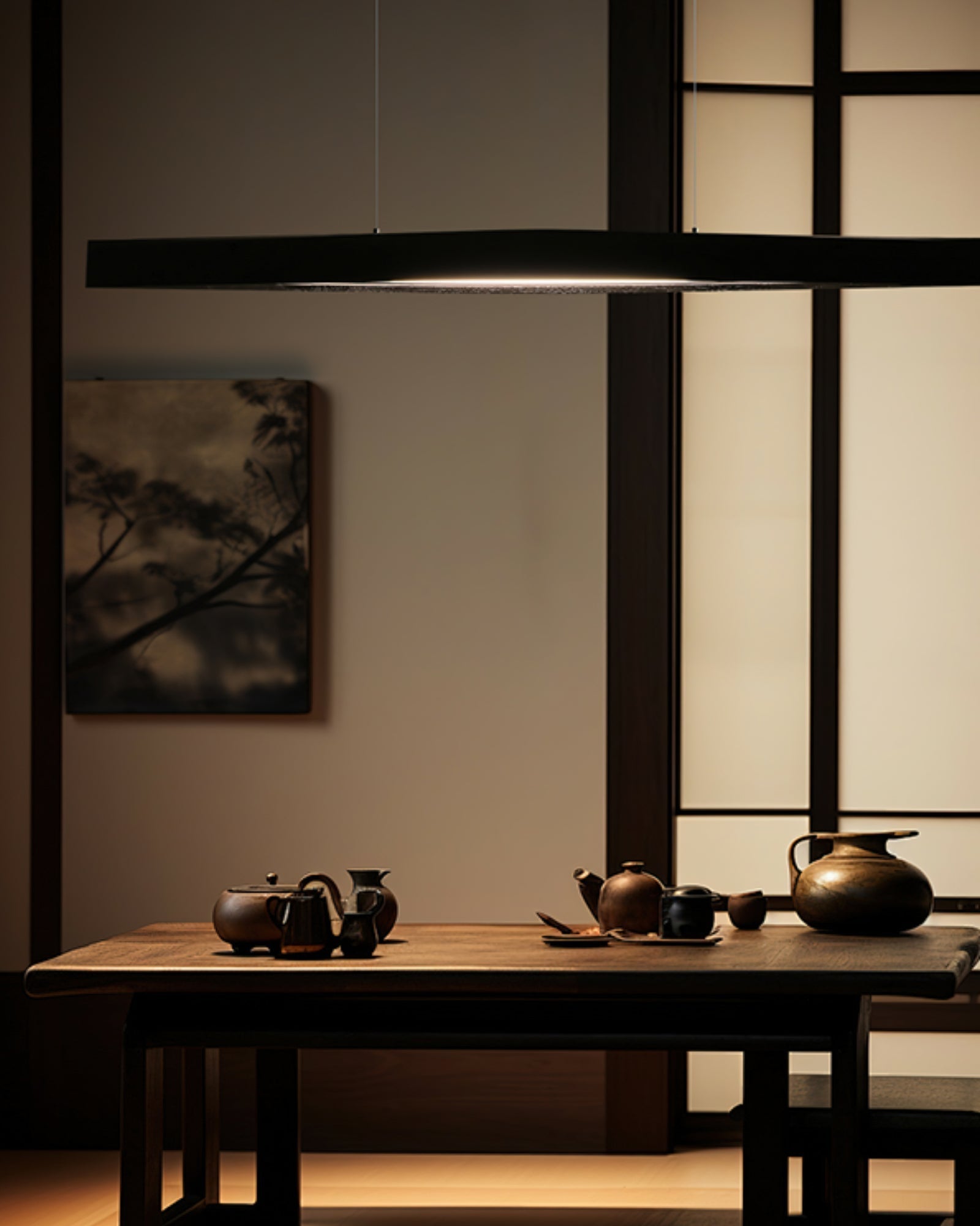 Horizon Linear Wood Pendant Lamp Pendant light