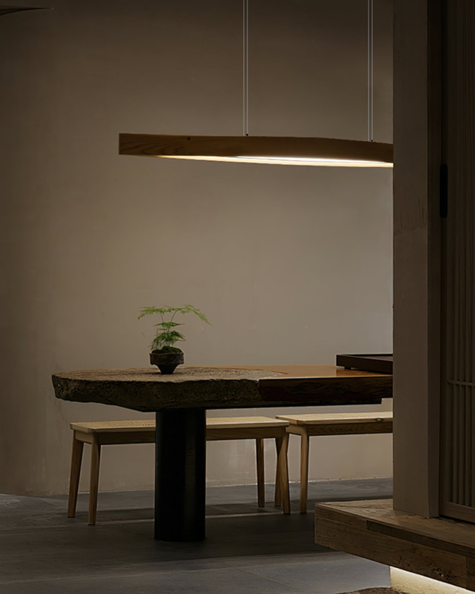Horizon Linear Wood Pendant Lamp Pendant light