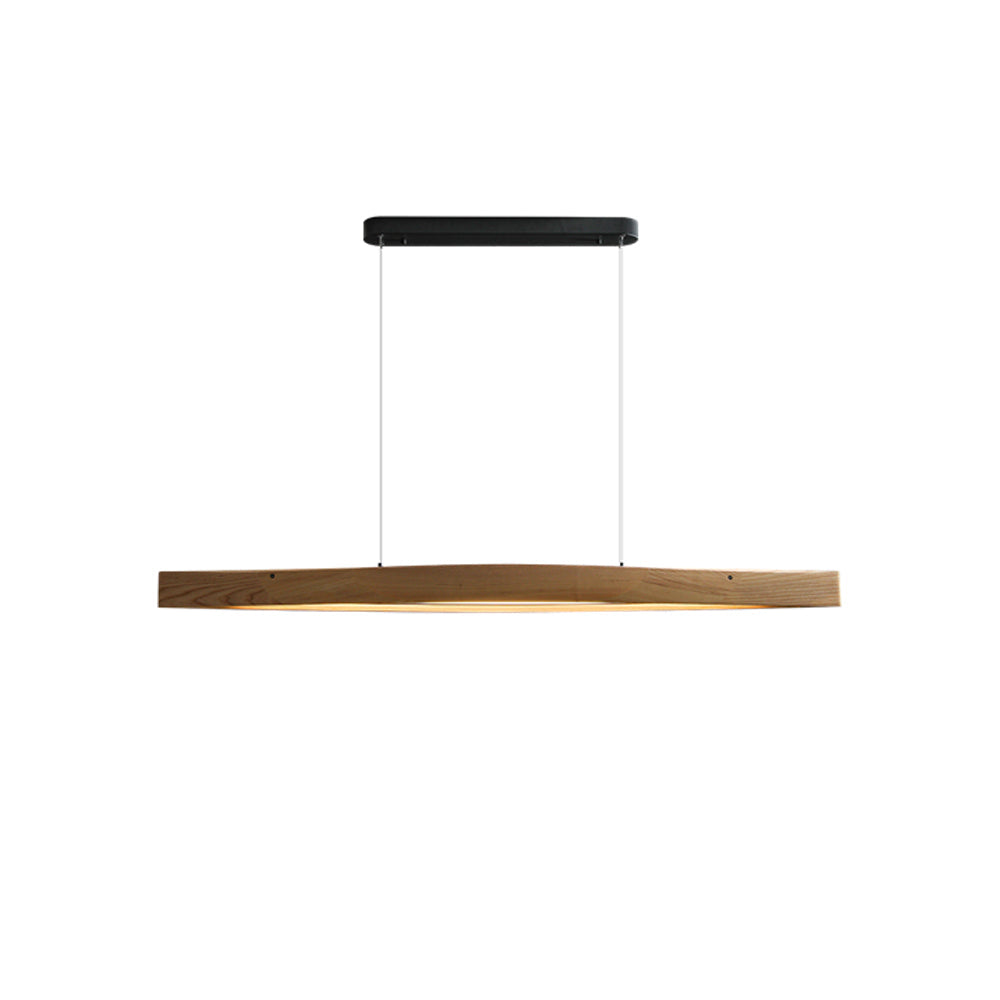 Horizon Linear Wood Pendant Lamp L 58.3’’ x W 7.5’’ x H 3.1’’ / Wood Color / Warm Light Pendant light