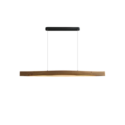 Horizon Linear Wood Pendant Lamp L 58.3’’ x W 7.5’’ x H 3.1’’ / Wood Color / Warm Light Pendant light