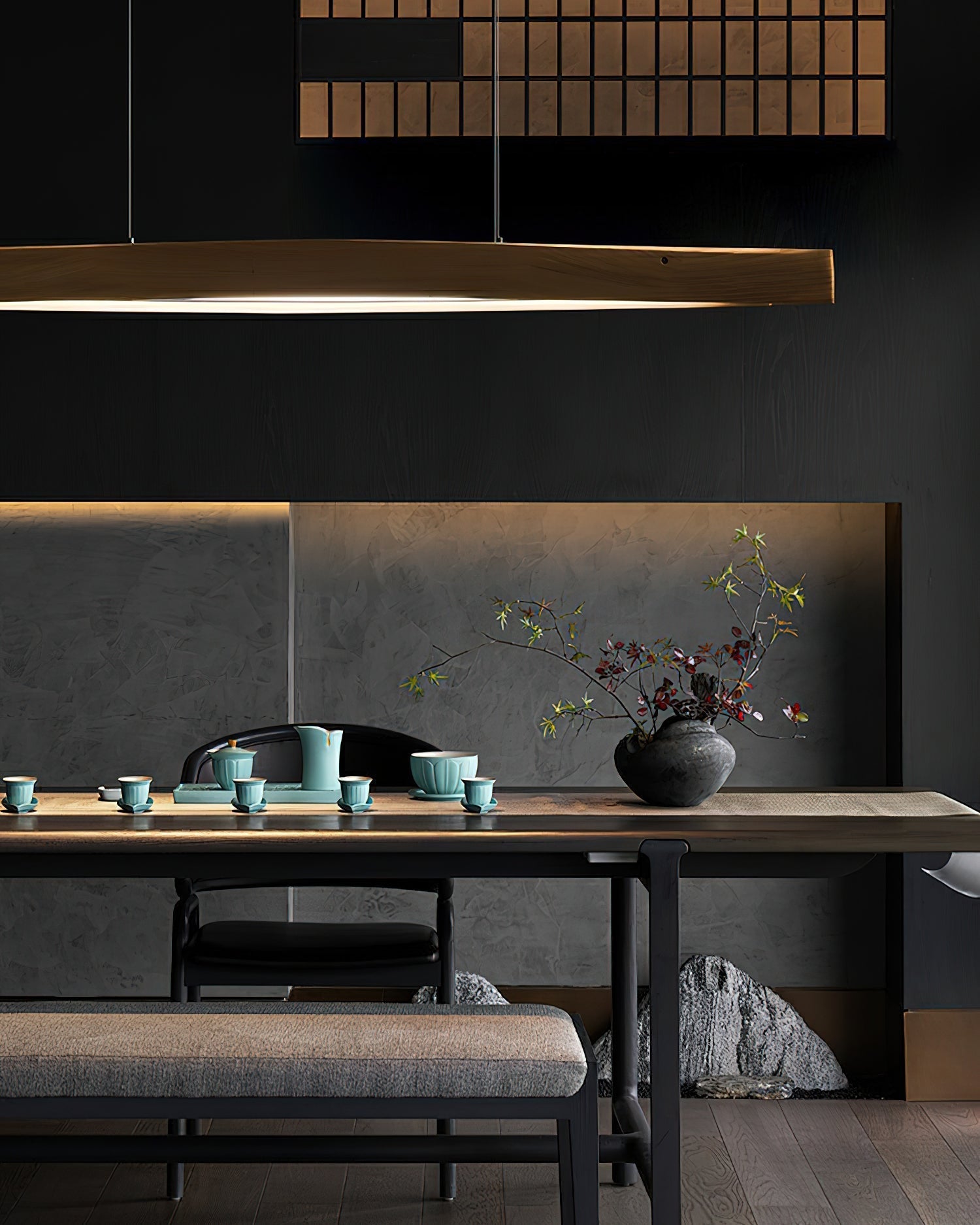 Horizon Linear Wood Pendant Lamp Pendant light