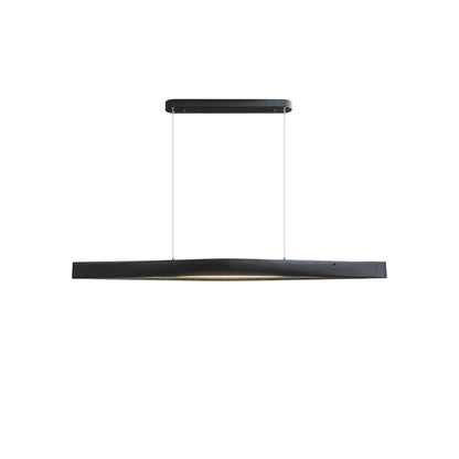 Horizon Linear Wood Pendant Lamp L 58.3’’ x W 7.5’’ x H 3.1’’ / Black / Warm Light Pendant light