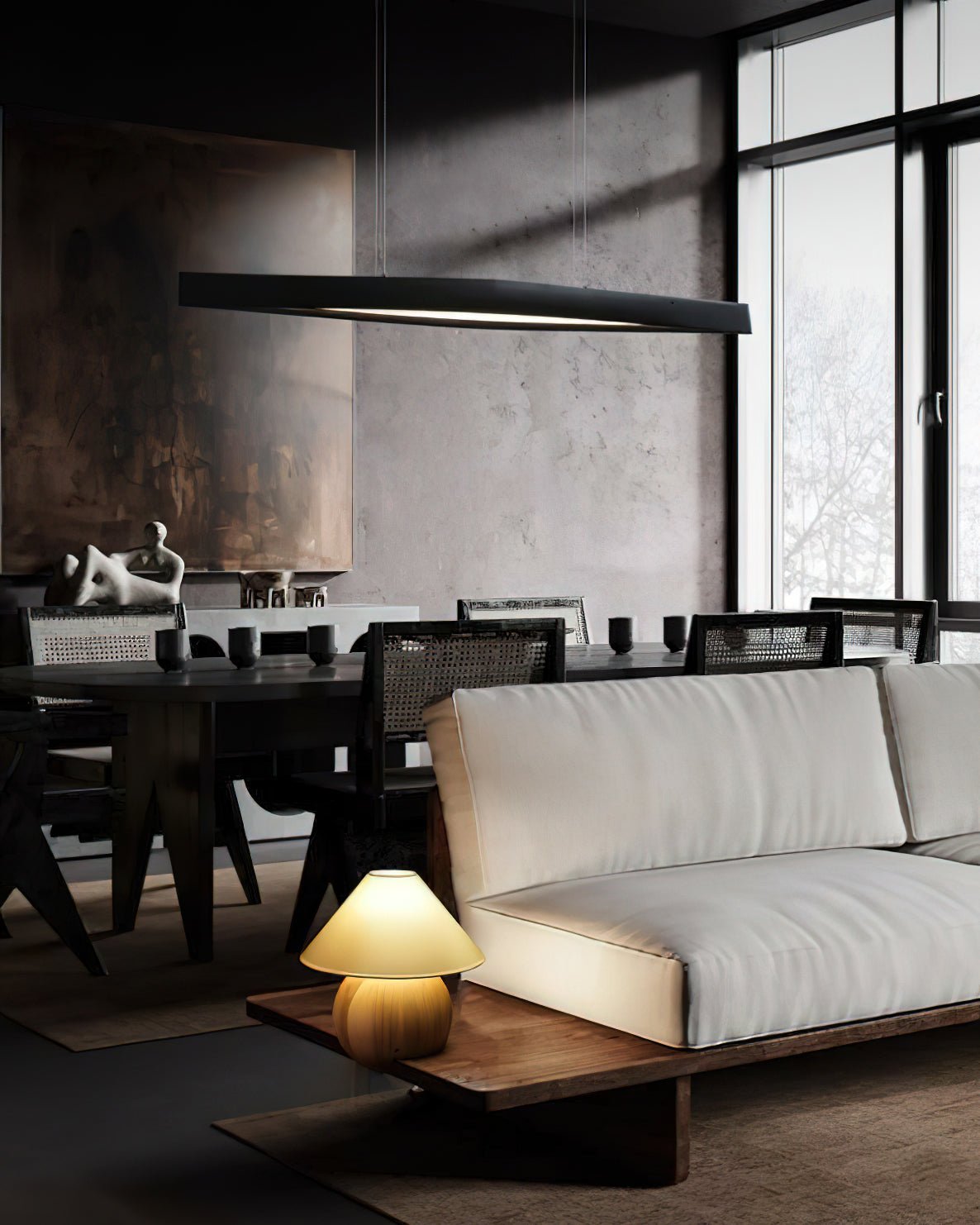 Horizon Linear Wood Pendant Lamp Pendant light